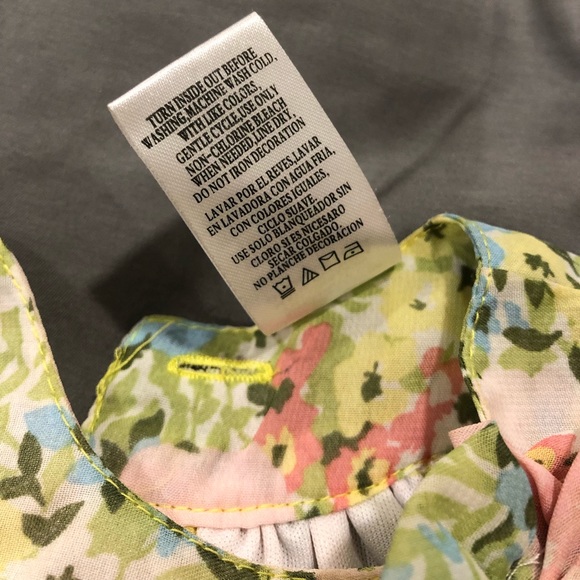 COPY - EUC Blueberi Floral High Neck Tiered Dress With Flower Size 12M - Picture 6 of 10